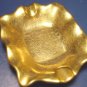 Pickard china painted floral pattern gold overlay porcelain dish ash tray ashtray bowl