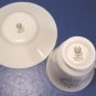 Lenox Christie china cup saucer pink blue flowers gold paint rim porcelain dinnerware