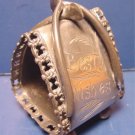Victorian silverplate napkin ring wishbone figural antique silver plate large holder Best Wishes