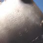 Victorian silverplate napkin ring wishbone figural antique silver plate large holder Best Wishes
