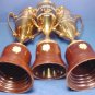 Bakelite Brass 3 trophies Sumner County Fair Best Livestock Exhibit 1954, 56, 57 loving cup
