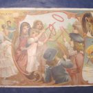 1893 Victorian antique advertising trade card Arbuckle Ariosa Coffee Poland children dancers