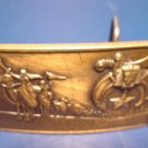 1978 Shriner fraternal Masonic solid bronze Klitzner belt buckle Shriners Masons sword, sphinx, star