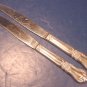 Vintage 1956 Wm. A. Rogers Valley Rose Oneida silver plate flatware 2 knives silverplate knife