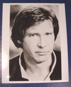 Hans Solo photo Harrison Ford Star Wars black white glossy photograph 8 x 10 1980s 1990s