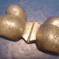Antique figural pewter French ice cream mold baby chick signed CC, Cadot et Cie France chicken mould