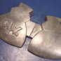 Antique pewter ice cream mold G.W. hatchet figural 243 George Washington metal kitchen mould hinged