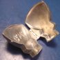 Antique pewter ice cream mold G.W. hatchet figural 243 George Washington metal kitchen mould hinged