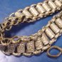 Ornate sword hanger chain silverplate brass metal vintage ISET maybe Masonic Fraternal