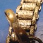 Ornate sword hanger chain silverplate brass metal vintage ISET maybe Masonic Fraternal