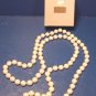 Parisian Impression Avon vintage 1987 pearlesque necklace cream ivory color faux pearls 38 inch