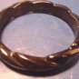 Vintage Avon Modern Art bangle bracelet 1986 black plastic with box