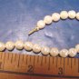 Versatile Elegance faux pearl beads Avon 1989 vintage bracelet cream ivory size small, box