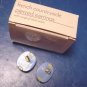 French Countryside Avon 1989 vintage earrings pierced pearlized blue yellow plastic