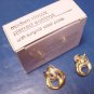Vintage 1990 Avon Modern Classic pearl pierced earrings white faux pearls goldtone metal