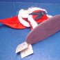 1994 vintage Annalee Mobilitee Doll Society logo kid Santa Claus costume boy, cookie, felt