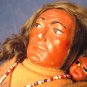 Skookum Indian Native American early doll 11 inch man or woman baby papoose blanket beads