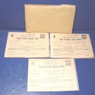 WWII World War II 1943 ration stamps 3 coupon book books envelope, Frank Laura Hadsell Chapman, KS.