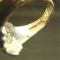 Vintage sterling silver 10K gold Christopher Columbus ring Conquistador man size 8.5