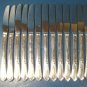 Oneida silverplate 1936 Rogers Meadowbrook Heather flatware silver grille dinner knife 14 knives
