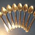 1936 Oneida Rogers Meadowbrook Heather silverplate silver plate flatware soup serving spoon 8 spoons