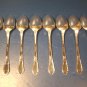 1936 Oneida Rogers Meadowbrook Heather silverplate silver plate flatware soup serving spoon 8 spoons