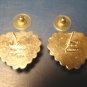 Taxco Heart TJ-75 beaded puffy sterling silver 925 earrings Mexico vintage artist signed pierced