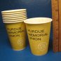 Purdue Memorial Union University official seal 8 vintage waxed paper cold drink cups Lily-Tulip Co.