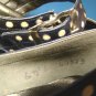 Et Cetera shoes 1960s white polka dots vintage ladies navy blue 6.5 6 &Acirc;&frac12; S low heel buckle