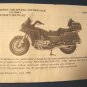Honda Goldwing Interstate 1987 GL1200 I motorcycle book vintage GL1200I owners manual softcover