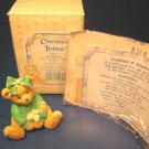 Cherished Teddies Kathleen Luck Found Me a Friend in You Irish bear figurine 1993 Enesco 916447