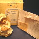 Cherished Teddies Patience Happiness is Homemade figurine bear pilgrim with pie 1994 Enesco 617105
