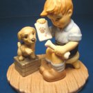 Goebel Clean Bill of Health Berta Hummel porcelain china figurine BH81 1999 boy figure puppy dog