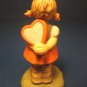 Berta Hummel Goebel For the One I Love porcelain china figurine BH 5/B 1996 girl valentine heart
