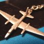 Pewter U-2 USAF CIA spy surveillance plane keychain military airplane aircraft Sparta key ring