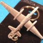 Pewter U-2 USAF CIA spy surveillance plane keychain military airplane aircraft Sparta key ring
