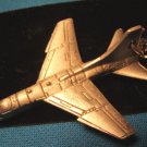 Pewter A-7 Corsair subsonic jet fighter keychain military airplane Sparta aircraft plane key ring