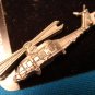 Pewter Helicopter keychain army military aircraft transport Sparta handcrafted aviation key ring