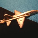 Pewter T-38 Talon supersonic jet trainer USAF airplane keychain military aircraft Sparta key ring
