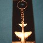 Pewter Harrier British jump jet keychain airplane aircraft military keyring aviation key ring