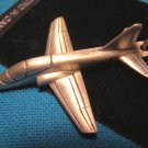 Pewter T-45 Goshawk jet trainer airplane keychain USN aircraft military aviation keyring