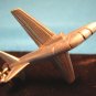 Pewter T-45 Goshawk jet trainer airplane keychain USN aircraft military aviation keyring