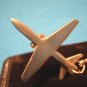 Pewter T-45 Goshawk jet trainer airplane keychain USN aircraft military aviation keyring