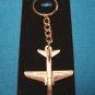 Pewter T-45 Goshawk jet trainer airplane keychain USN aircraft military aviation keyring