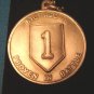 Pewter 1st First Infantry Division Expeditionary keychain Big Red One Victory Army military keyring