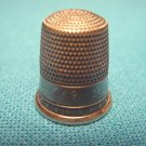Sterling Silver Thimble star pattern vintage seamstress sewing size number nine 9