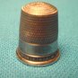 Sterling Silver Thimble star pattern vintage seamstress sewing size number nine 9