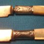 Sterling silver mother of pearl Landers Frary Clark knife 2 antique butter fruit knives Aetna Works