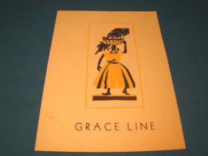 Grace Line S. S. SS Santa Paula 1951 ocean liner cruise breakfast menu vintage nautical ship boat