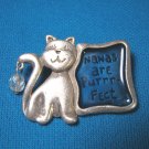Nanas are purrfect cat brooch pin for Grandma Grandmother by TC fashion jewelry pewter like metal